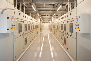 Switchgear in electrical room